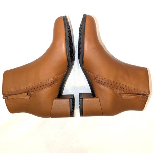 Naturalizer | WIDE Bay Weatherproof Leather Ankle Boots Cider Spice Brown | 7.5W - Picture 9 of 12